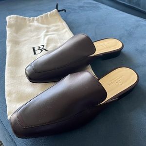 NWOT BR Italian Leather Mule Loafers 7